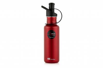 Sana stainless steel bottle red